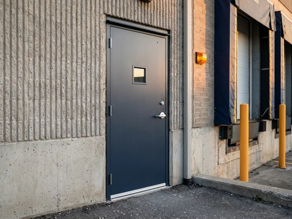 After: new galvanneal dock pedestrian door